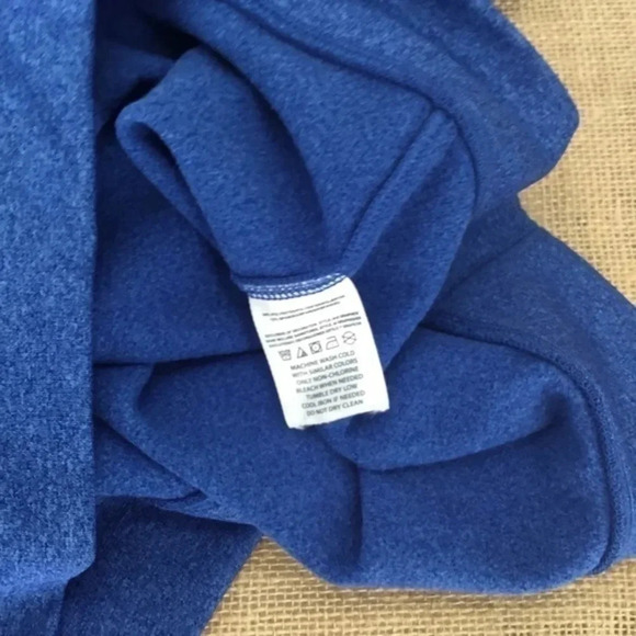 NHL Authentic Pro Fanatics Men’s Royal Blue Quarter Zip Pullover - Picture 5 of 5